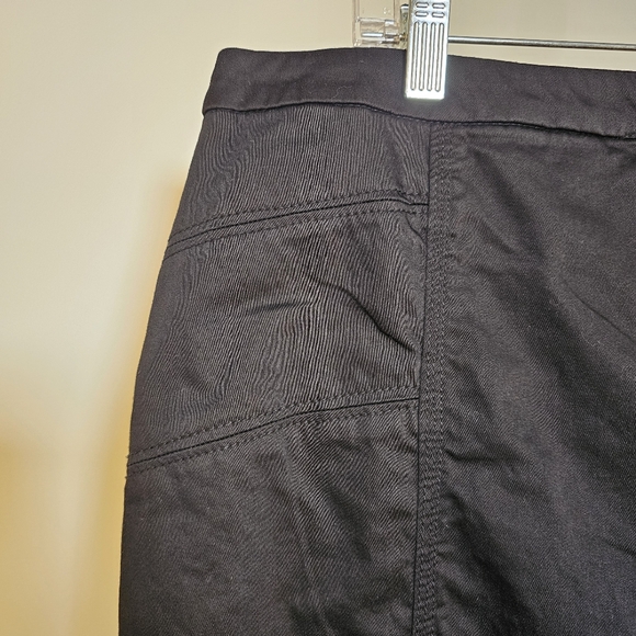 Renuar Collection black cotton lined pencil midi skirt women's size 12 US - Picture 3 of 7